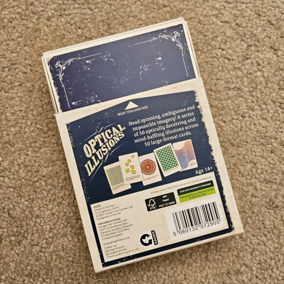 2014 Optical Illusions 50 Card Game Set by Ginger Fox - NEW - Picture 5 of 6